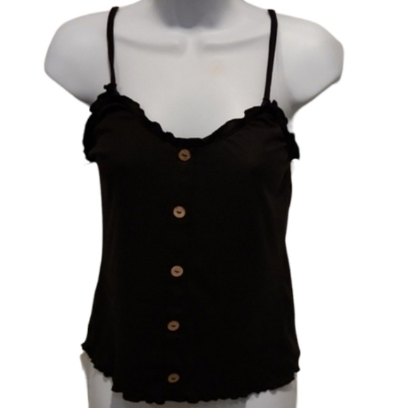 No Boundaries Ruffle Trim Cami - Picture 1 of 5